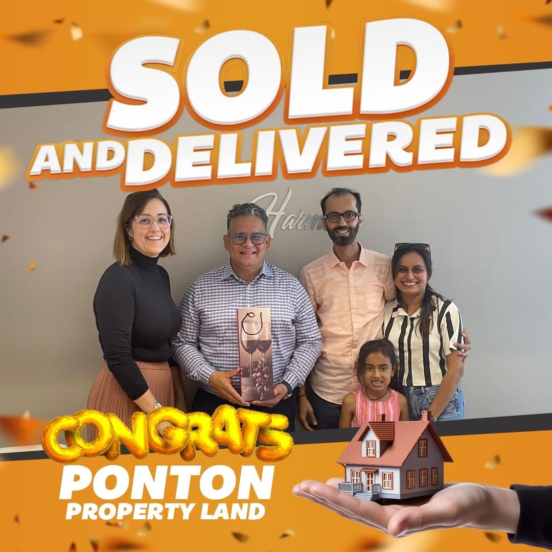 Congratulations on the sold Ponton property land